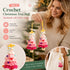 2 Pack Crochet Bell Ornament Style A Pink, Matching Christmas Gift Set