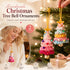 2 Pack Crochet Ornament A+D Pink & Rainbow 1, Xmas Tree Gift Pair