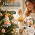 2 Pack Crochet Ornament D+G Rainbow 1 & Orange, Unique Decor Pair