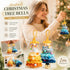 2 Pack Crochet Ornament F+G Blue & Orange, Budget Decor Gift Pair