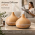 2 Pack Onion Diffuser Light Wood + Remote, 24V AU Plug, Holiday Gift Pair