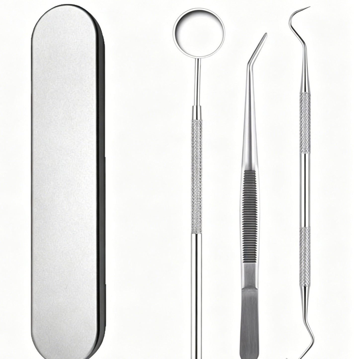 3pcs Style A Dental Tools Kit Mouth Mirror Scaler Probe