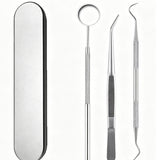 3pcs Style A Dental Tools Kit Mouth Mirror Scaler Probe