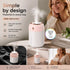 USB Colour Light Mini Humidifier 330ML Pink, Festive Gift