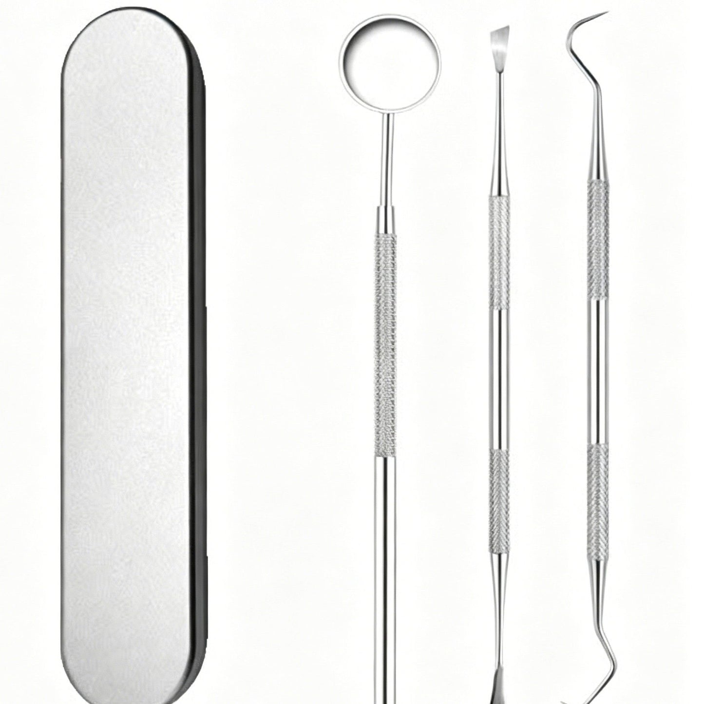 3pcs Style B Dental Tools Kit Mouth Mirror Tweezer Probe