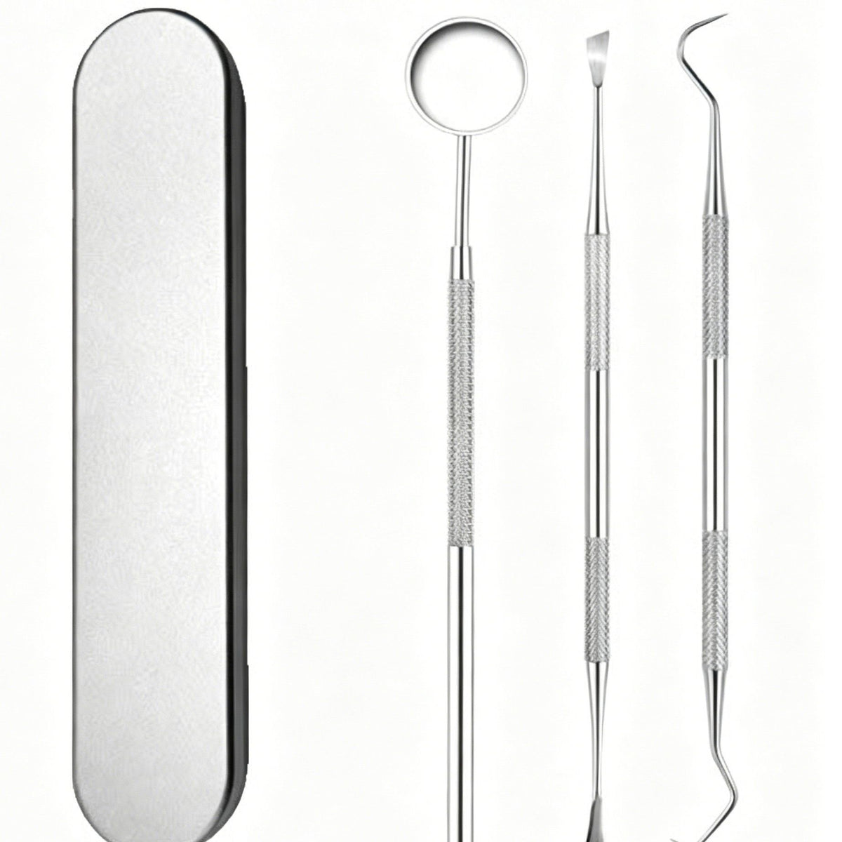 3pcs Style B Dental Tools Kit Mouth Mirror Tweezer Probe
