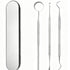 3pcs Style B Dental Tools Kit Mouth Mirror Tweezer Probe