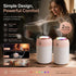 2 Pack Colour Light Humidifier 330ML Pink, Festive Bundle