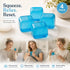 4 Pack Blue Ice Cube Squishy, Multiple Squish For Long Lasting Stress Relief, Xmas Gift