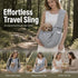 Breathable Cat Carrier Up To 16.5lbs, Grey With Phone Pocket, Stress-Free Outdoor Trip Pet Gift