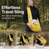 Breathable Cat Carrier Up To 16.5lbs, Yellow With Phone Pocket, Cheerful Short Trip Pet Bag