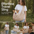 Breathable Cat Carrier Up To 16.5lbs, Khaki With Phone Pocket, Versatile All-Scene Pet Gift