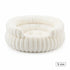 Snug Notch Opening Cat Bed, Cream S Size, Soft Thick Anti-Cold Design