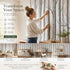 Self Adhesive PVC Wall Decal 0.45x6M, Birch Wood Texture, Natural Home Upgrade