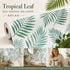 Self Adhesive PVC Wall Decal 0.45x6M, Nordic Palm Leaf Print, Tropical Fresh Background