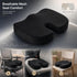 Memory Foam Seat Cushion 45x36x7, Breathable Mesh Black, Ergonomic Office Hip Support