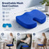 Gel Slow Rebound Cushion 45x36x7, Breathable Mesh Blue, Prevent Hip Soreness