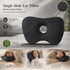 Extra Large Single Hole Ear Pillow 47x32x10, Black, Extra Wide Space For Over-Ear Headphones