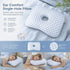 Detachable Liner Ear Care Pillow 39x28x6, Ice Blue, Cool Touch & Easy To Clean