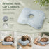 Plaid Grey Ear Pillow With Washable Liner 39x28x6, Stylish Low-Maintenance Design