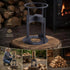 Labor Saving Hand Log Splitter Cross Base 19cm, Even Force Design For Home Use