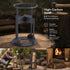 Portable Firewood Splitter Cross Base 27cm, Tough Construction For Outdoor Camping