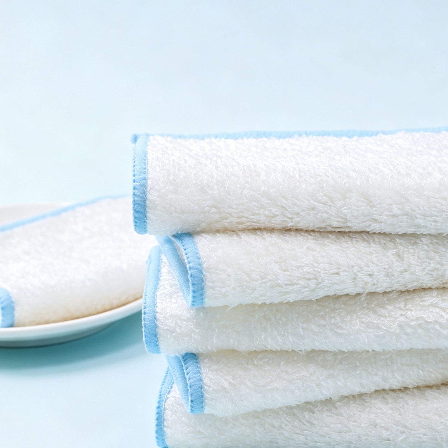 5 pk Bamboo Fiber Dish Cloth 28*28