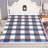 Washable Incontinence Bed Pad 100x150cm, 4-Layer Absorbent Waterproof Mattress Protector, Anti-Slip Back, Classic Blue Plaid, Daily Care For Seniors
