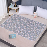 Waterproof Reusable Mattress Protector 100x150cm, Super Absorbent Core, Anti-Slip, Elegant Floral Print, Premium Bedding Decor