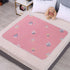 Simple Waterproof Bed Pad 100x150cm, 4-Layer Leak Guard Design, Slip Resistant, Solid Heart Print, Clean Minimalist Look