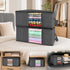 4 Pack 84L Moving Garment Organizer Bags Black Zipper, Convenient Combo For House Moving