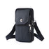 Multi-Purpose Leather Phone Waist Pack For Men, Black, Portable Daily Outdoor Shoulder Pouch