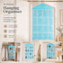 Clear View 16 Compartment Hanging Organizer, Underwear Sock Storage Pouch, Blue, Space Saving Wardrobe Decor