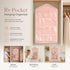 Transparent 16 Slot Door Hanging Storage Bag, Sort Lingerie Socks Easily, Pink, Cute Household Gift