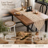 Extra Long Lace Tassel Table Runner 33x183cm, Beige, Match Rustic & Modern Home Style