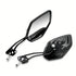 1 Pair Motorcycle Bicycle Rearview Mirror With Mount, Snake Skin