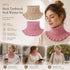 2-Pack Khaki & Pink thick thermal neck cover set, sweet neutral dual tone wind blocking styling protector