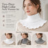 2-Pack White & Grey thick thermal neck protector set, neutral fresh chill blocking versatile snood