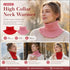 2-Pack Bright Red & Pink thick mock high collar neck protector twin pack, sweet steady wind barrier daily styling wrap