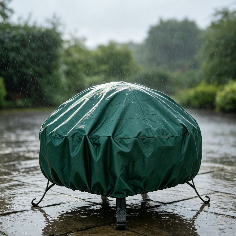 Long Lasting Protective Fire Pit Cover Green 85x40cm