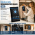 Quad Set Regular Blue Black Flat Top Silica Gel Sachets, Humidity Tracking Moisture Absorber 100g