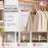 Four Pack Pink Umbrella Hanging Anti-Humidity Caddies, Multi-Zone Closet Makeover, Lovely Scent Eliminates All Damp Musty Odours