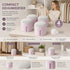Quad Pack Purple Tabletop Anti-Humidity Containers, Multi-Cabinet Office & Bedroom Solution, Complete Desiccant & Fragrance Sheet Each