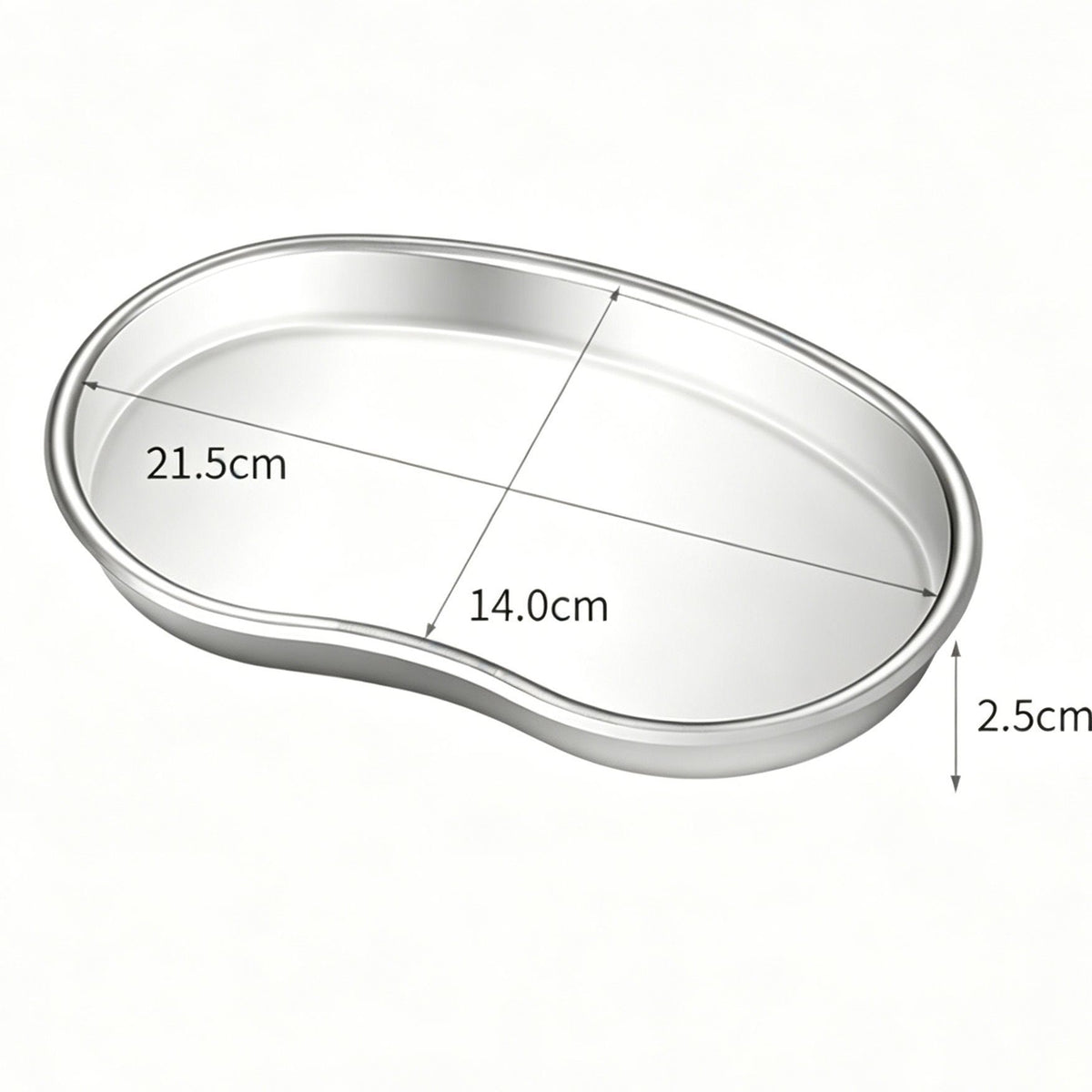 Large Curved Tray 201 Stainless Steel 2pcs