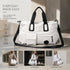 Spacious Lightweight Overnight Carry Bag, Workout & Casual Shoulder Hand Bag, White
