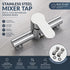 Premium Bathroom Keepsake Gift Stainless Steel Hot Cold Mix Tap, Matte Black Shower Complete Accessory Kit