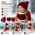 Cosy Winter Ski Surprise Plush Lined Knit Hat 3 Set Burgundy, Thermal Accessory For All Ski Activities
