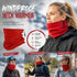 Heartfelt Snow Sport Present Polar Fleece Drawstring Neck Tube, Bright Red, Windproof Neck Mask
