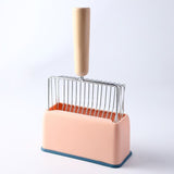Pink Beech Wood Handle Litter Scoop Only