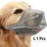 Grey Mesh Dog Muzzle L, Drinkable